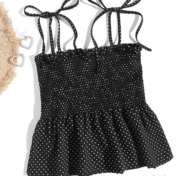 SHEIN Polka Dot Babydoll top - Picture 1 of 2